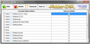 HiddenDIR 1.0 مخفی کردن فایلهای شخصی در شبکه